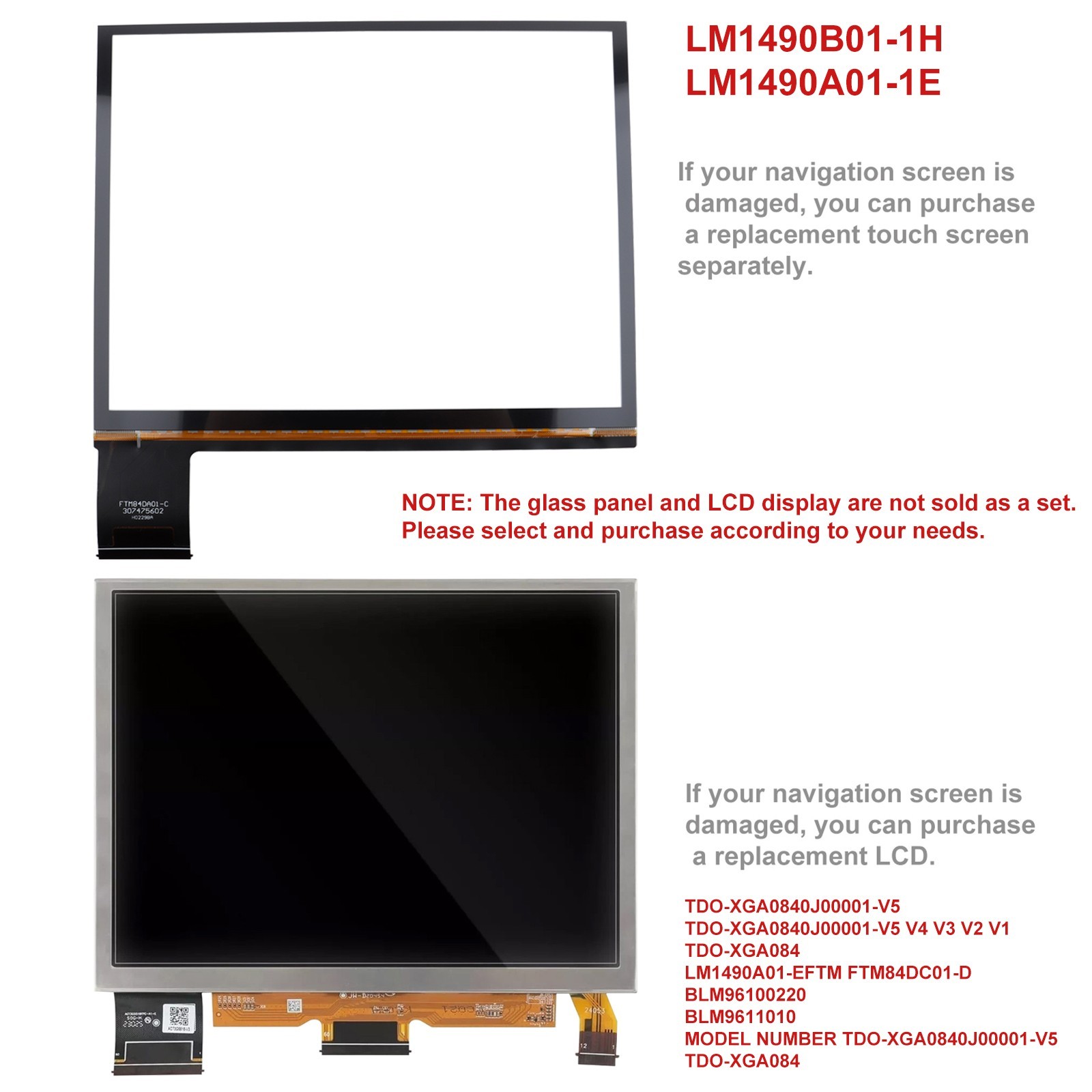 8.4" TDO-XGA084 LCD Display Uconnect 4C Radio Navi For Jeep Grand Cherokee US