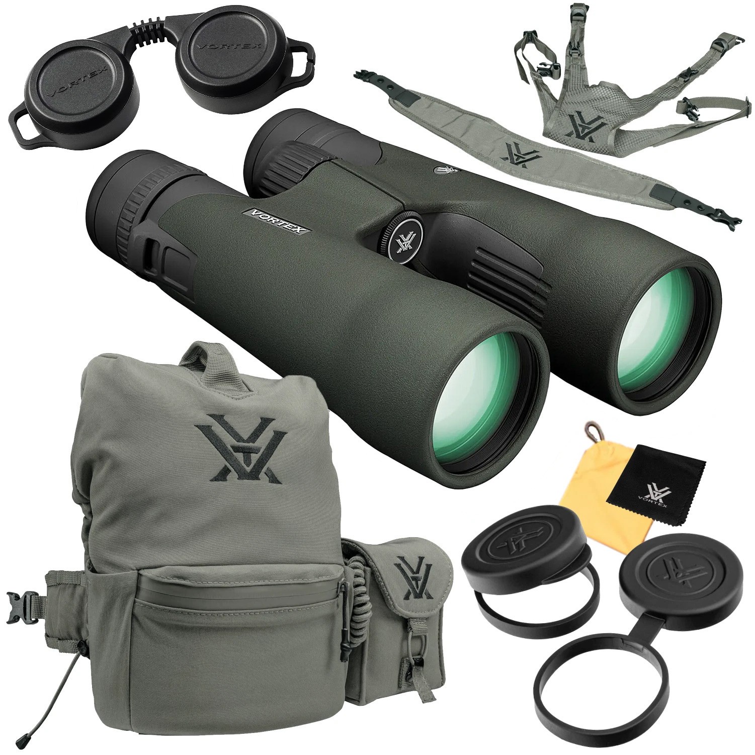 Vortex 12x50 Razor UHD Binoculars GlassPak Pro Harness PRECISION