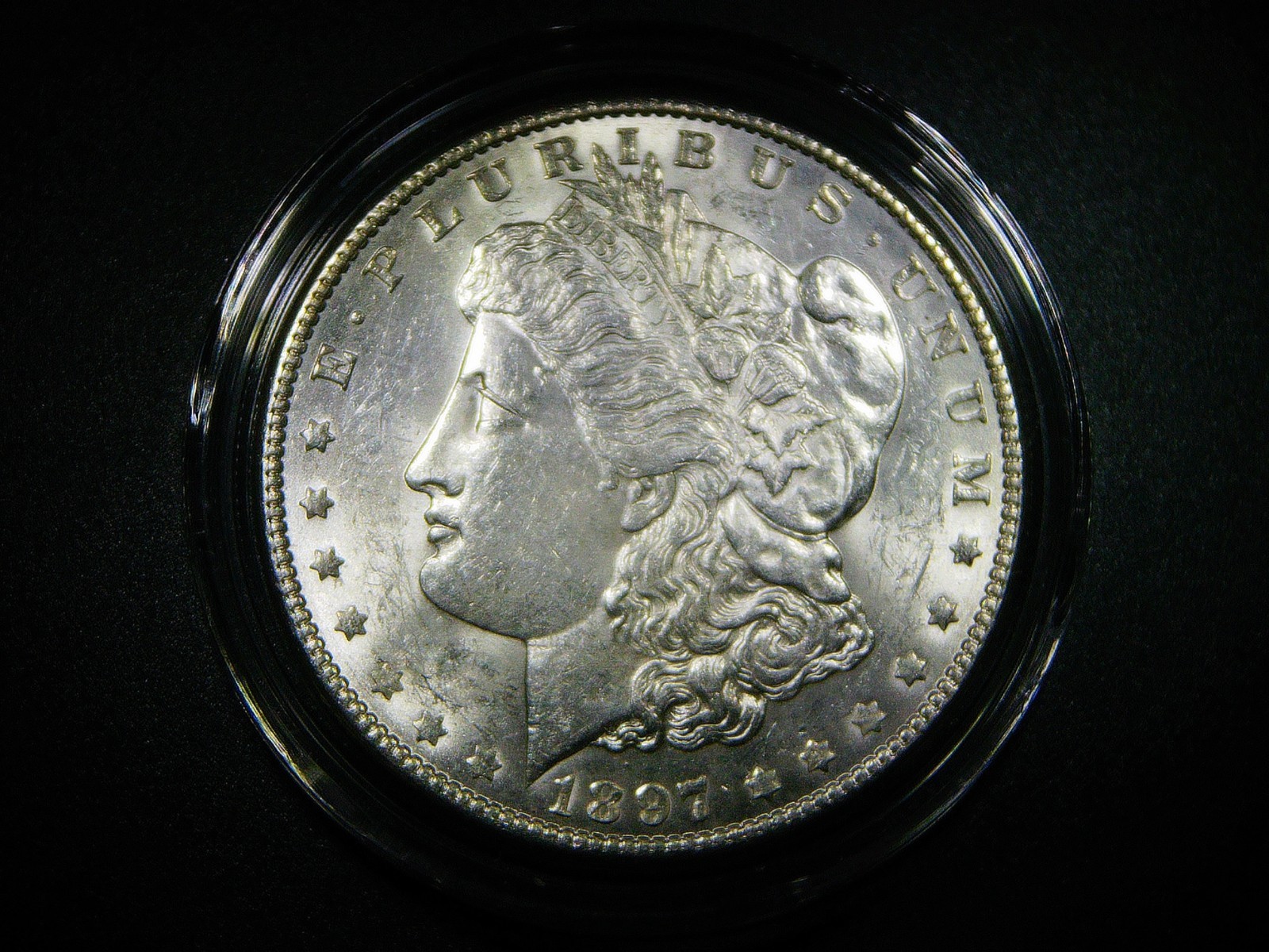 1897 MS BLAST WHITE MORGAN SILVER DOLLAR BEAUTIFUL COLLECTOR COIN M 1835