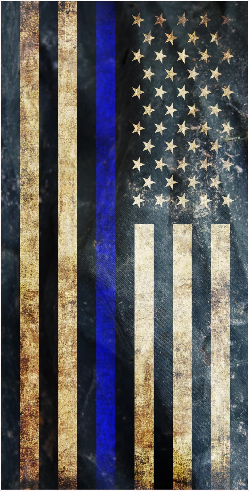 Thin Blue Line American Flag cornhole board vinyl wraps
