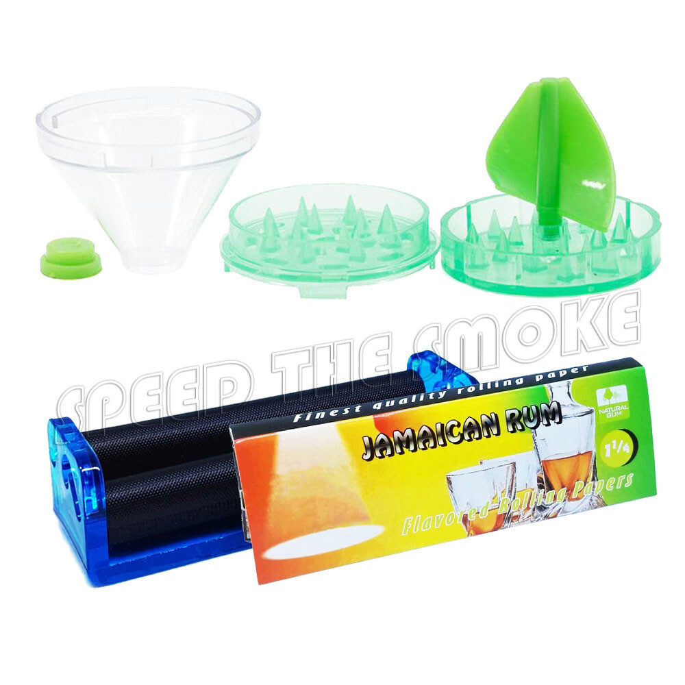 "Vigour Earth" Happy Kit Smoker Gift Set Pack Rolling Papers Grinder Roller Tray