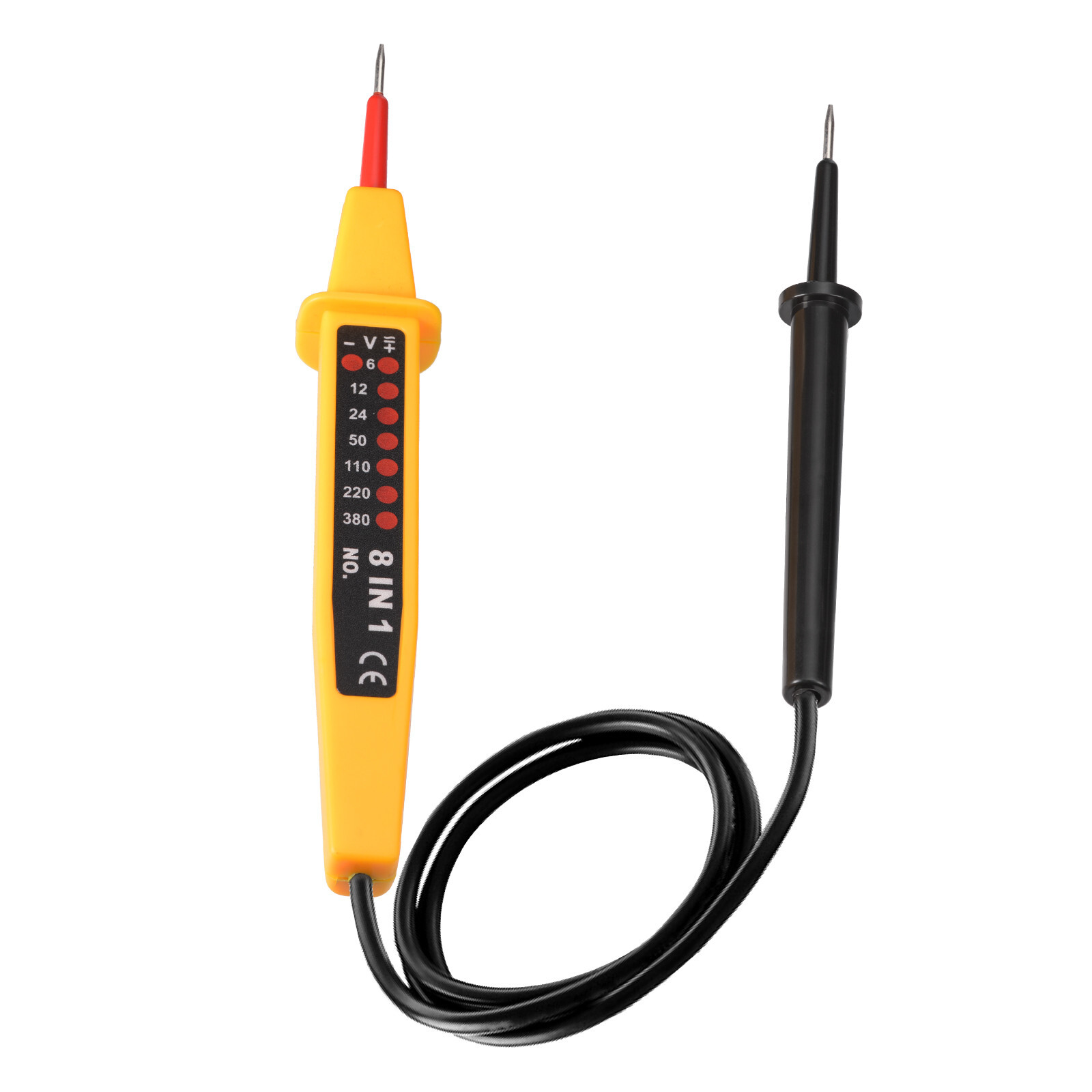 6V~380V Electric Circuit Tester 8 in 1 AC/DC Voltage Detection Pen Meters Tester