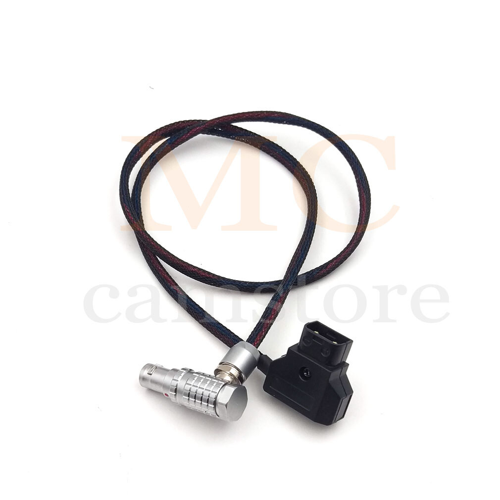 D-Tap to Right angle 1B 6 Pin Cable for DJI Ronin to power RED Epic Scarlet 1-3M