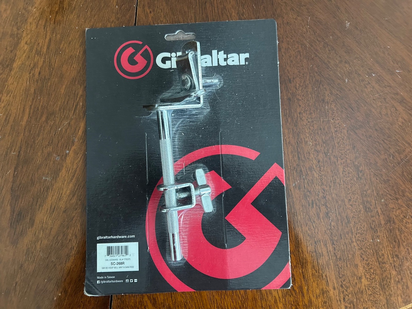 Gibraltar SC-268R Bass Drum Hoop Bell Mount 9.5mm Rod