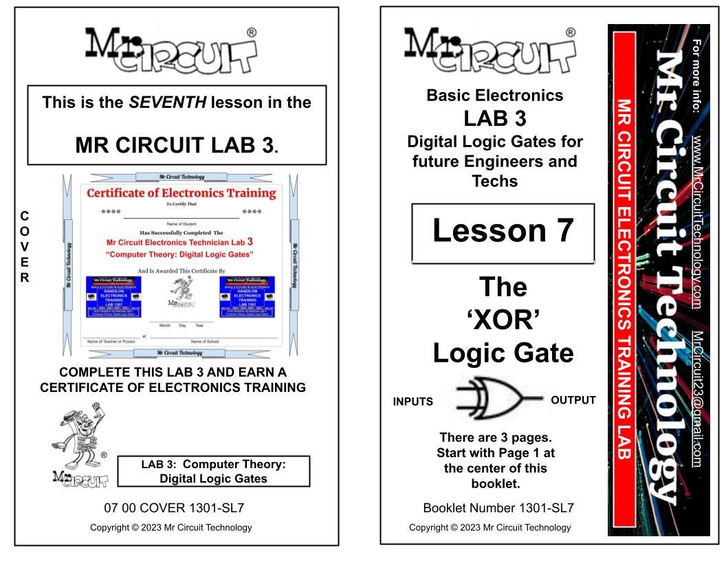Mr Circuit Lab 3 Learn How Computers Work on the inside - build Logic Gates