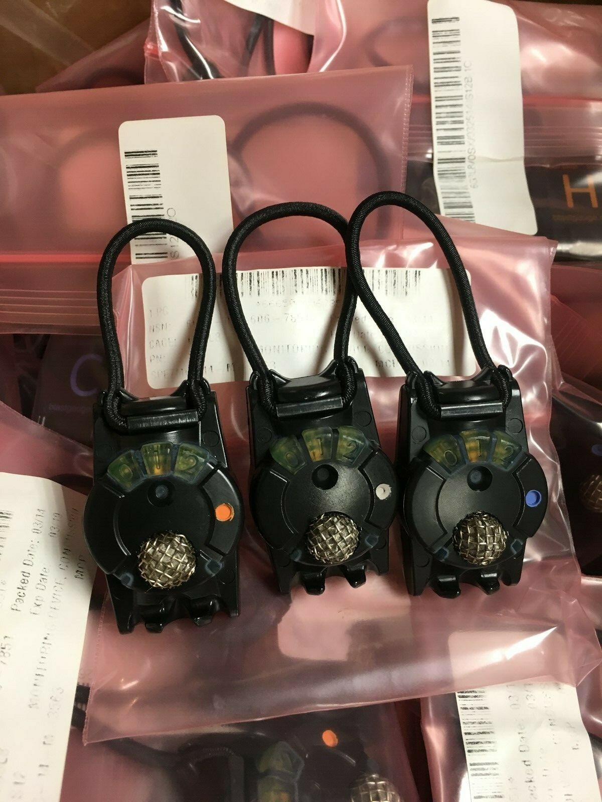 The Blast Gauge System S12 3 Sensor Set Head Shoulder Chest Unused