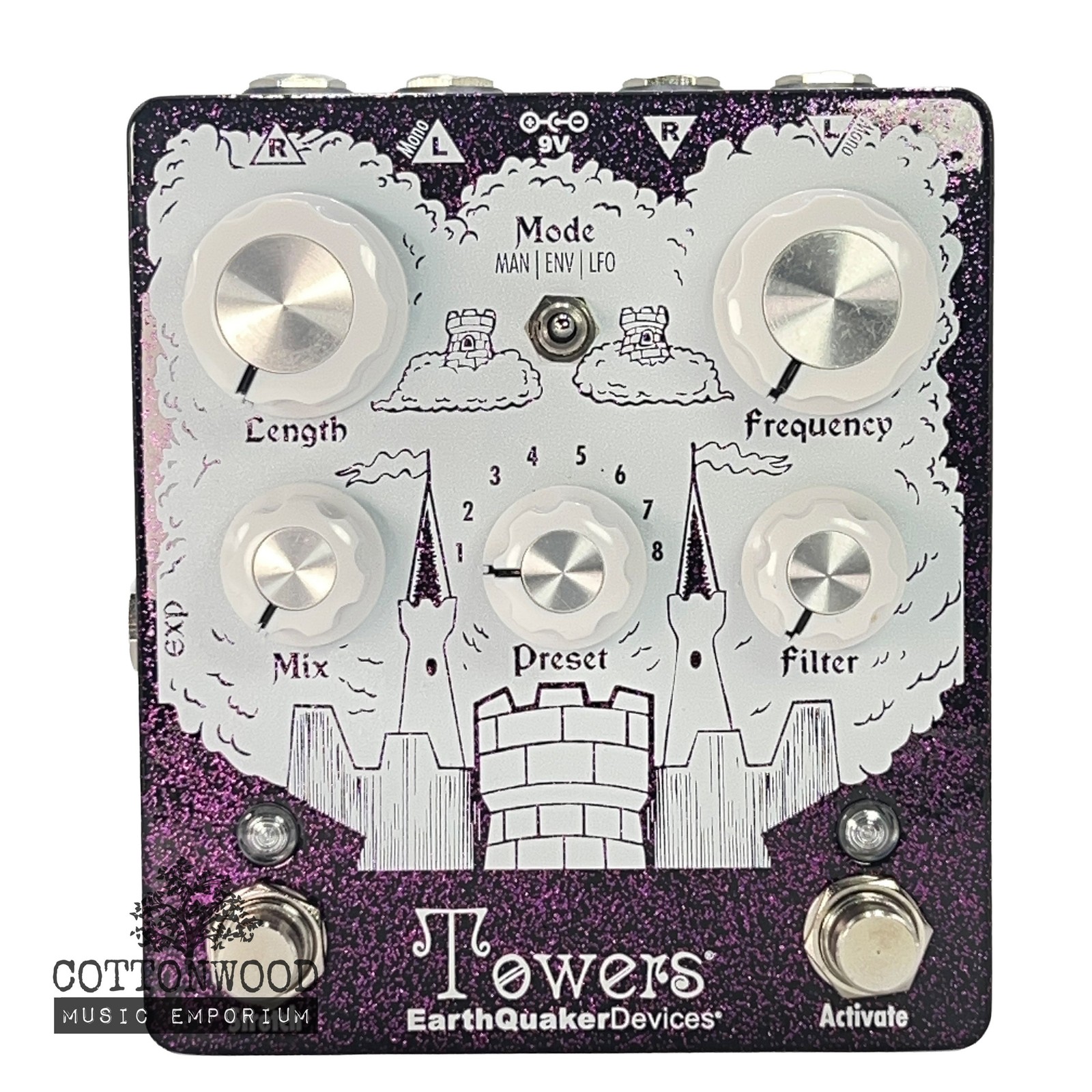 EarthQuaker Devices Towers - Purple Sparkle - Cottonwood Music Exclusive Color
