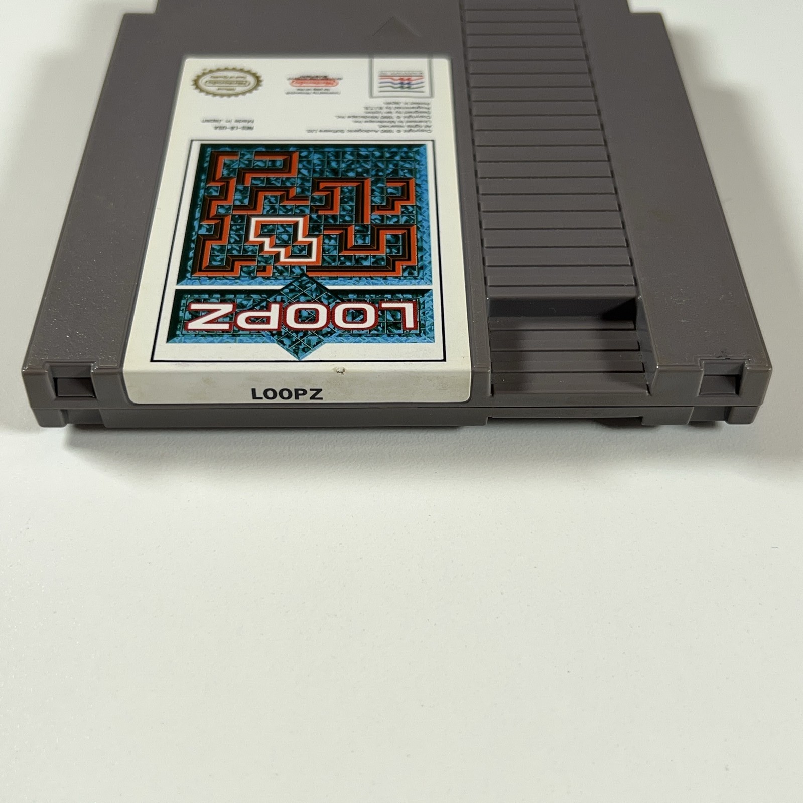 Loopz Nintendo NES Cartridge Cleaned and TESTED *No Box or Manual*