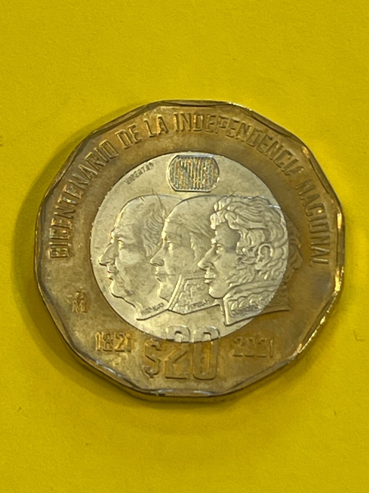 COIN MEXICO 2021 20 PESOS INDEPENDENCIA FREE SHIPPING