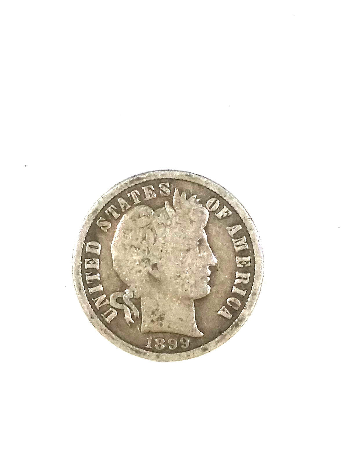 1899S Barber Dime 0.9F Nice Specimen