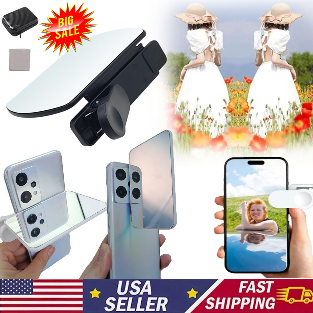 Smartphone Camera Mirror Reflection Clip Kit MobilePhone Reflection Camera Clip