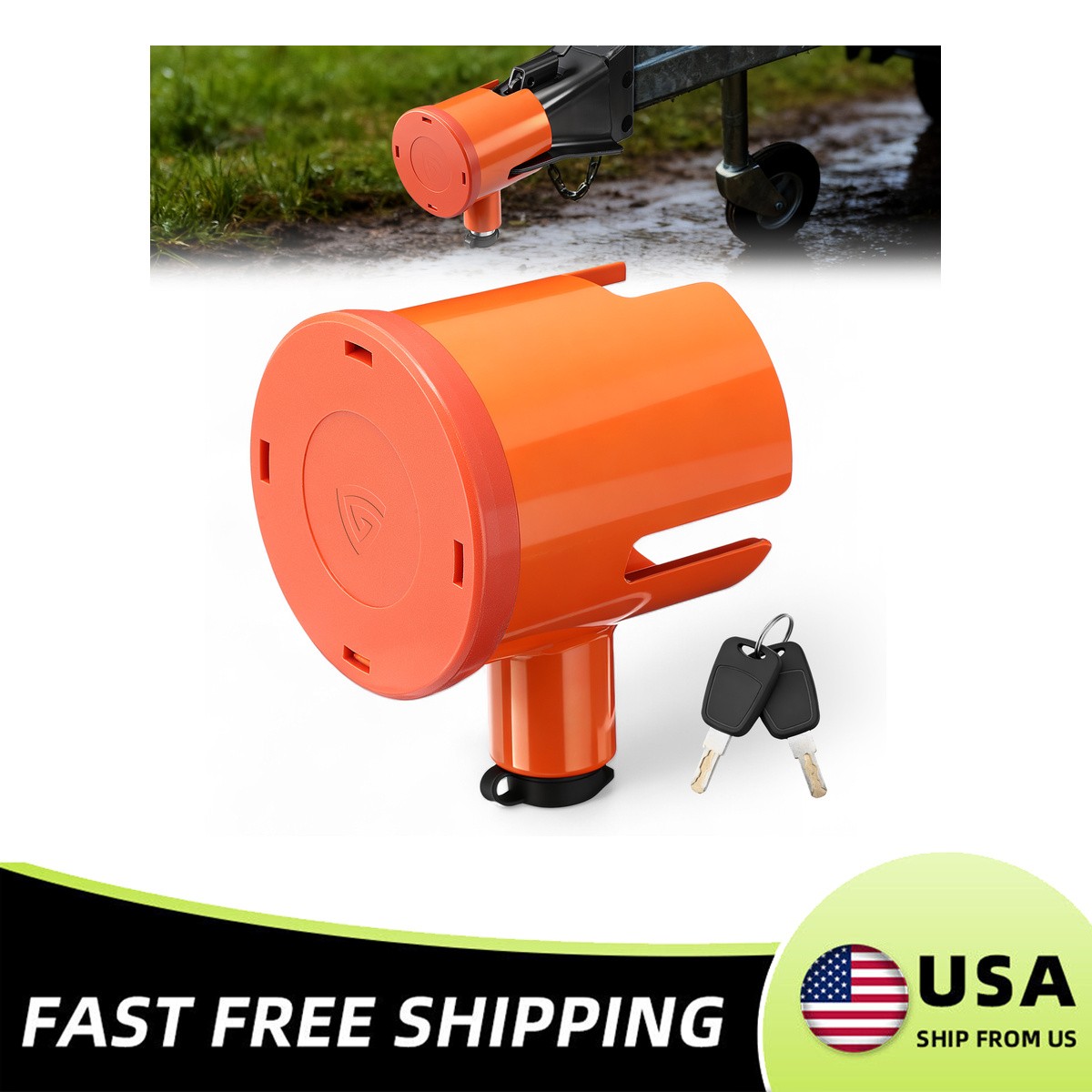 Trailer Coupler Lock US Fits 2 & 2-5/16 Inches Couplers 1PCS NEW Heavy Duty