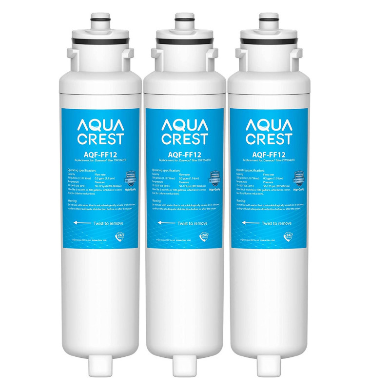 AQUA CREST DW2042FR-09 Refrigerator Water Filter,Replacement for Daewoo DW2042FR