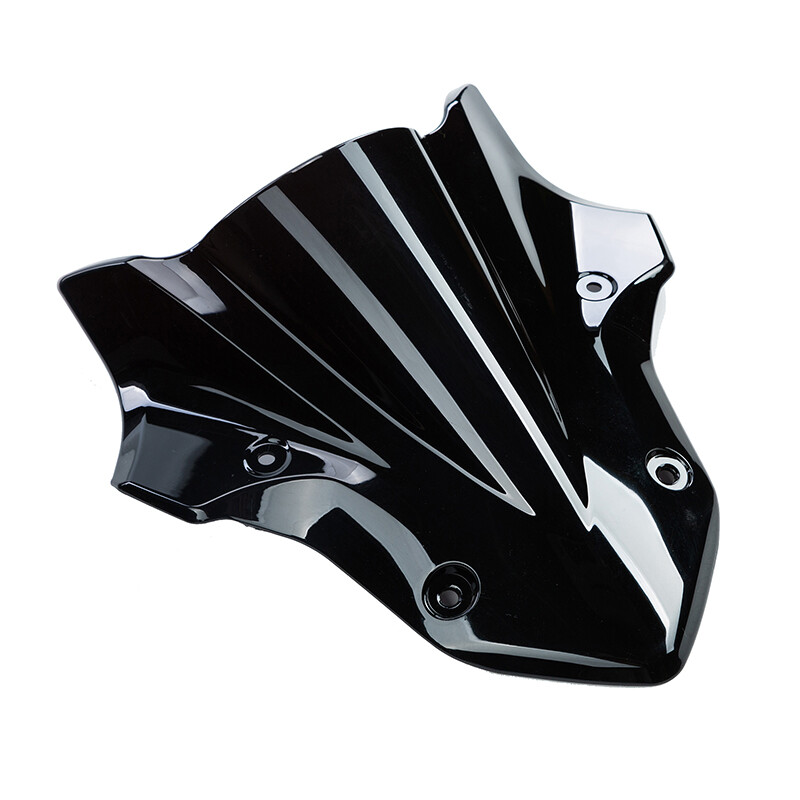 Black Motorcycle Windscreen Windshield For Kawasaki Z900 2017-2019
