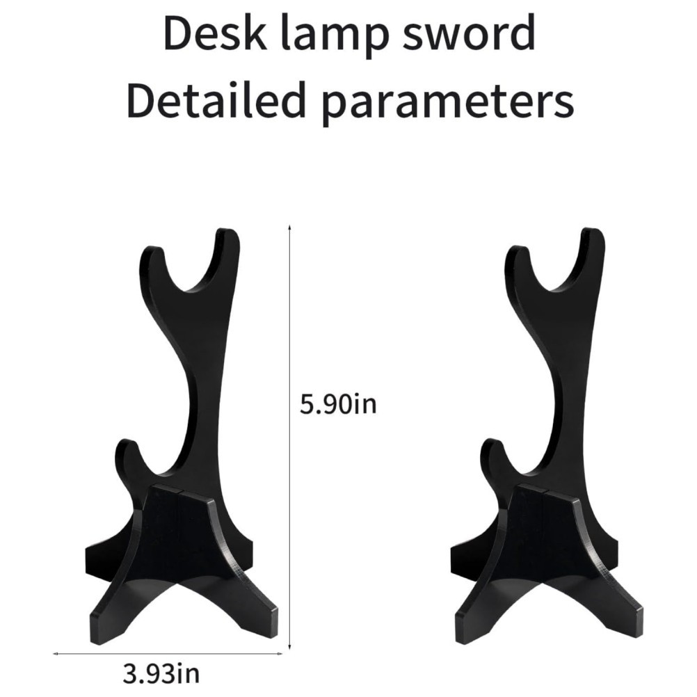 Desktop Sword Display Stand 2Pcs Acrylic For Preventing Items From Falling
