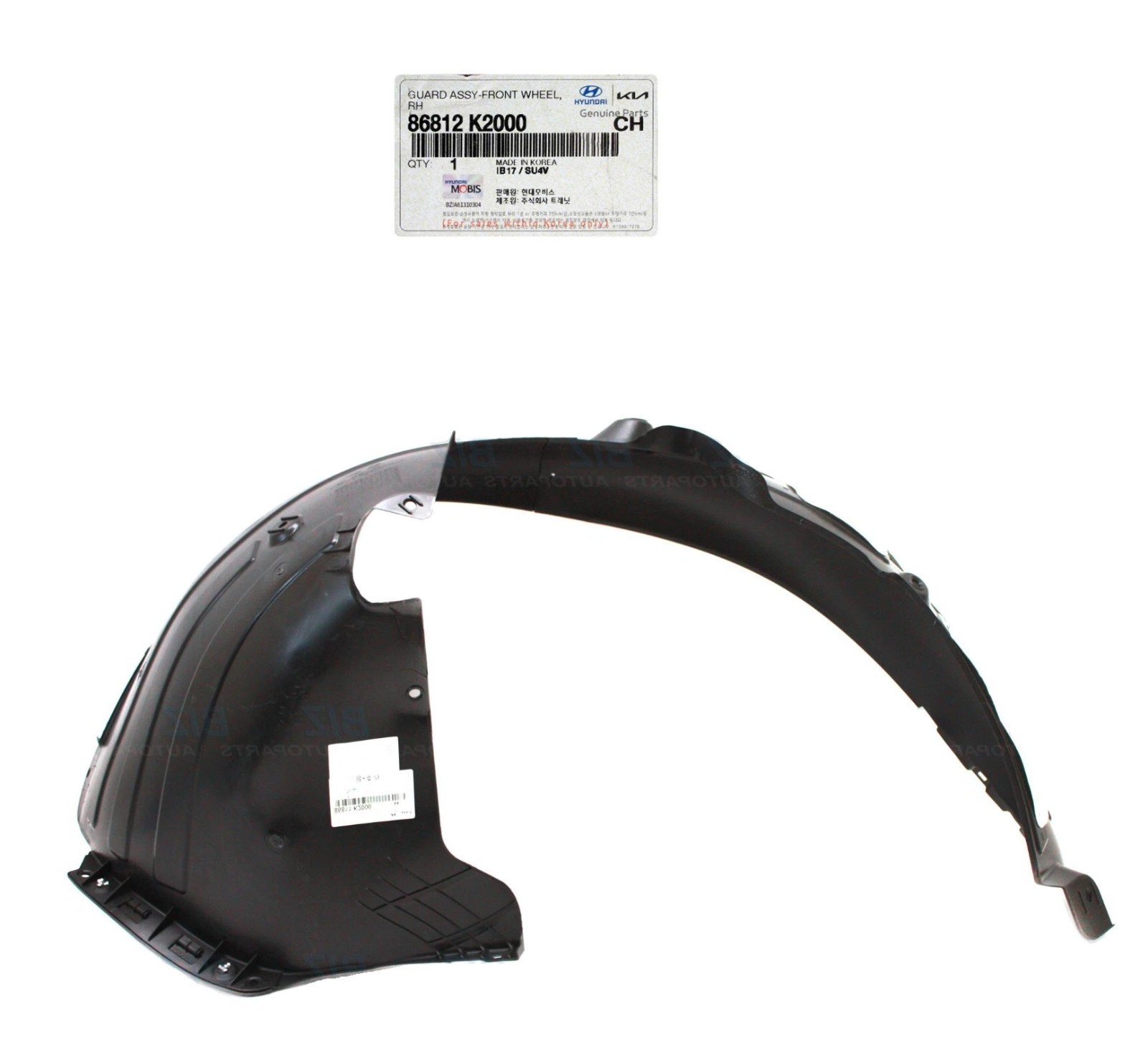 Genuine Front Inner Fender Liner Guard Right Passenger Side Venue 2020 to 2025