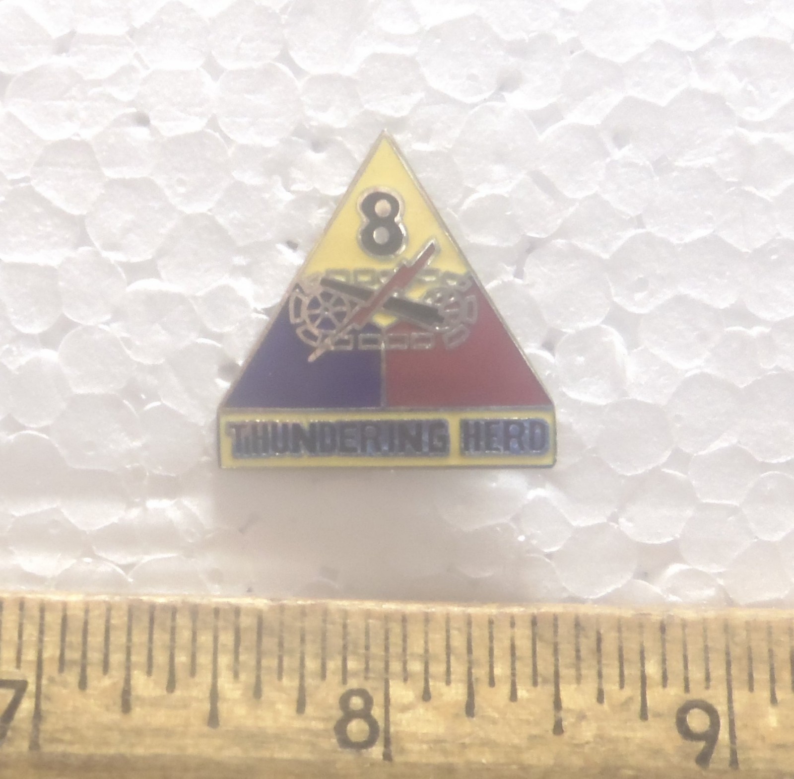 US Army - 8th Armored Division - Thundering Herd Pin