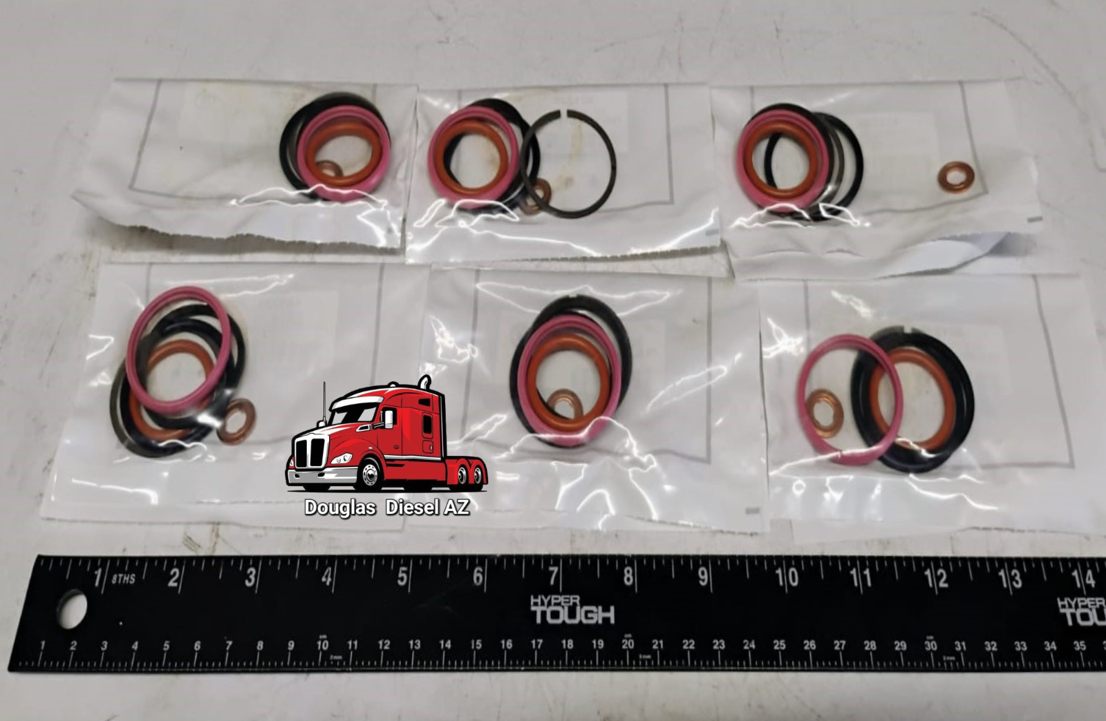 6x INJECTOR SEAL & RING KITS for DT466E PAI#421220 Ref# INTERNATIONAL 1833564C92