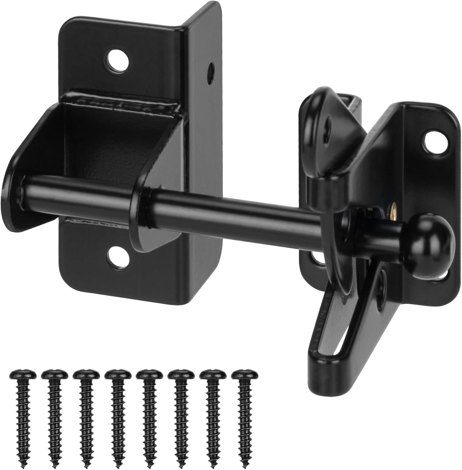 Versatile Self-Locking Gate Latch for Pool & Garden - Easy Install, Weatherproof