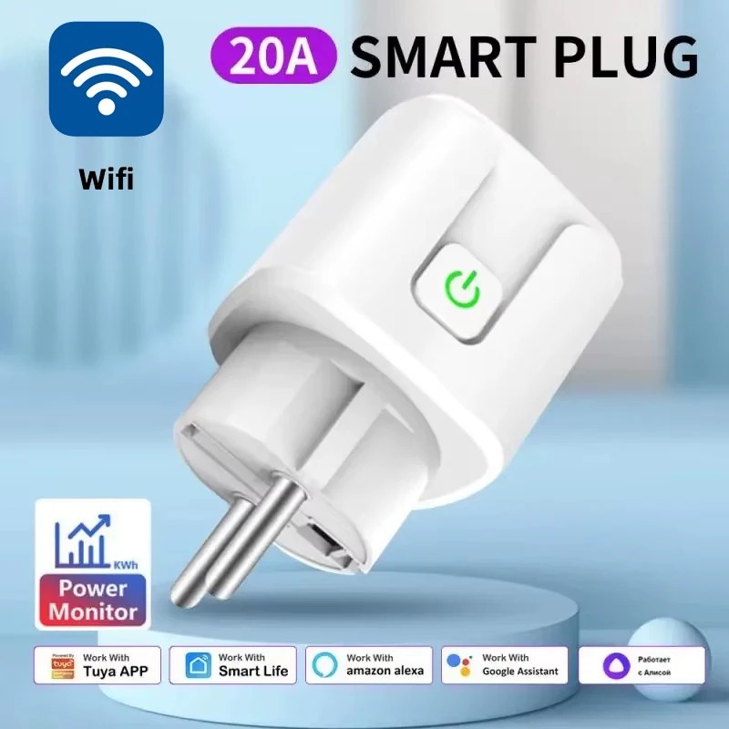 WiFi Smart Plug Socket EU 16A/20A With Power Monitor Timing Function