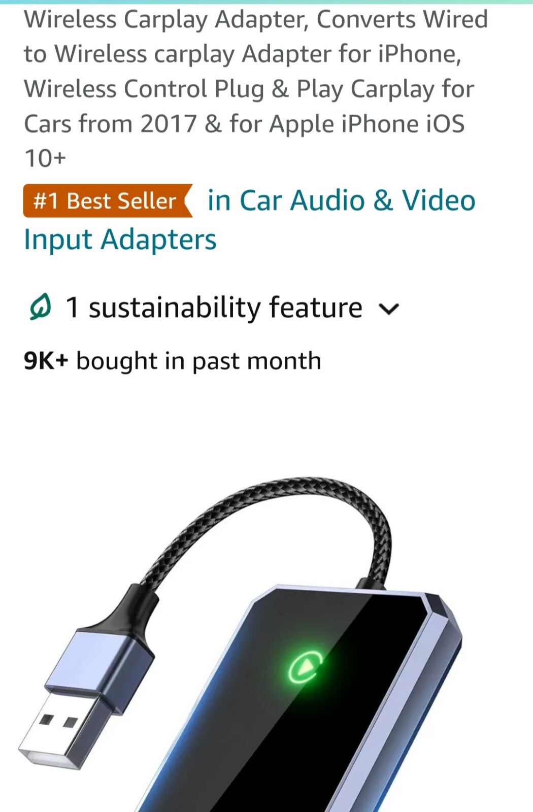 Wireless Carplay Adapter, Converts Wired to carplay adapter for...