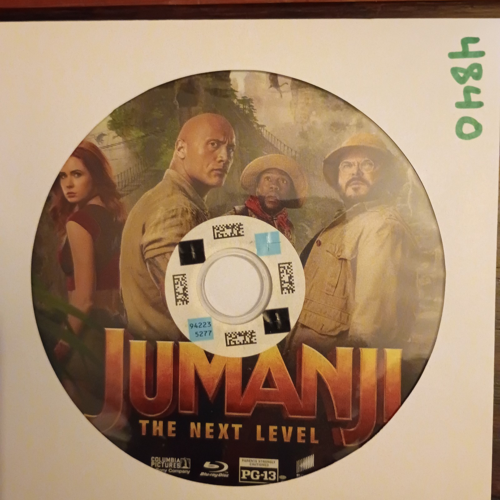 Jumanji: the Next Level (Blu-ray, 2019)Pre-owned Disk Only Rdbx 4840