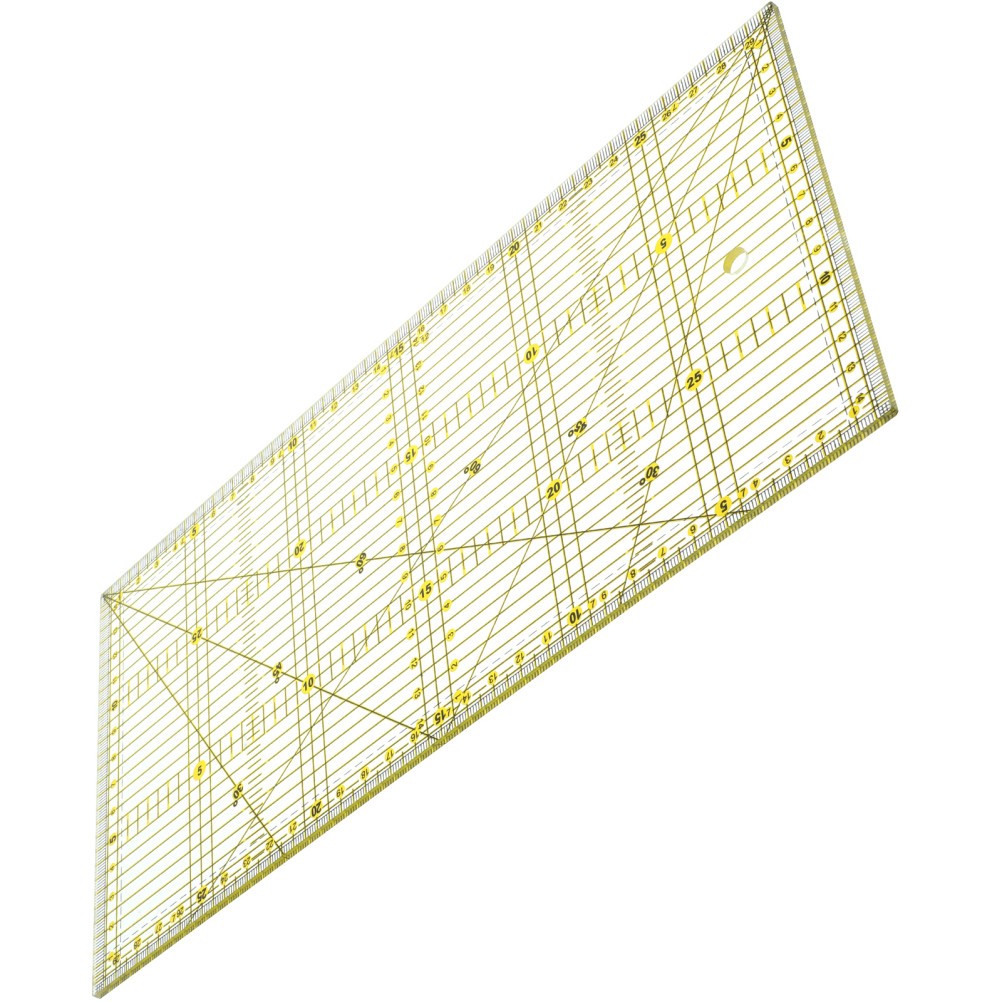 DIY Quilter's Ruler with Double Color Grid Lines for Easy Precision Slitting