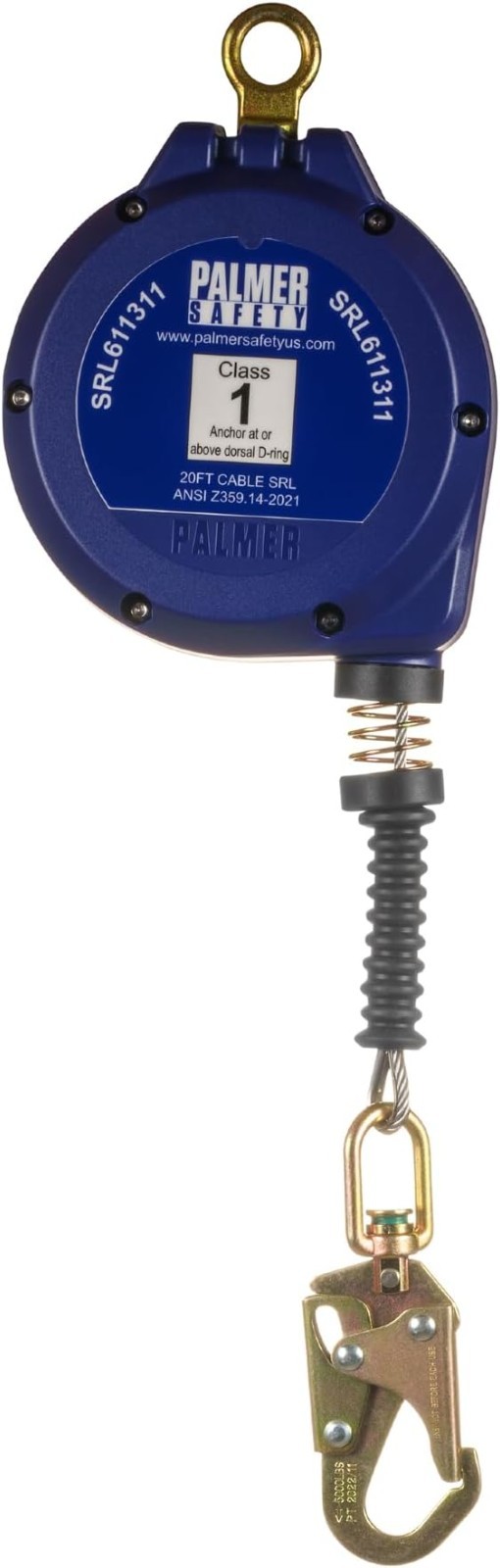 Palmer Safety Self Retracting Lifelines I SRL Device Swivel Top...
