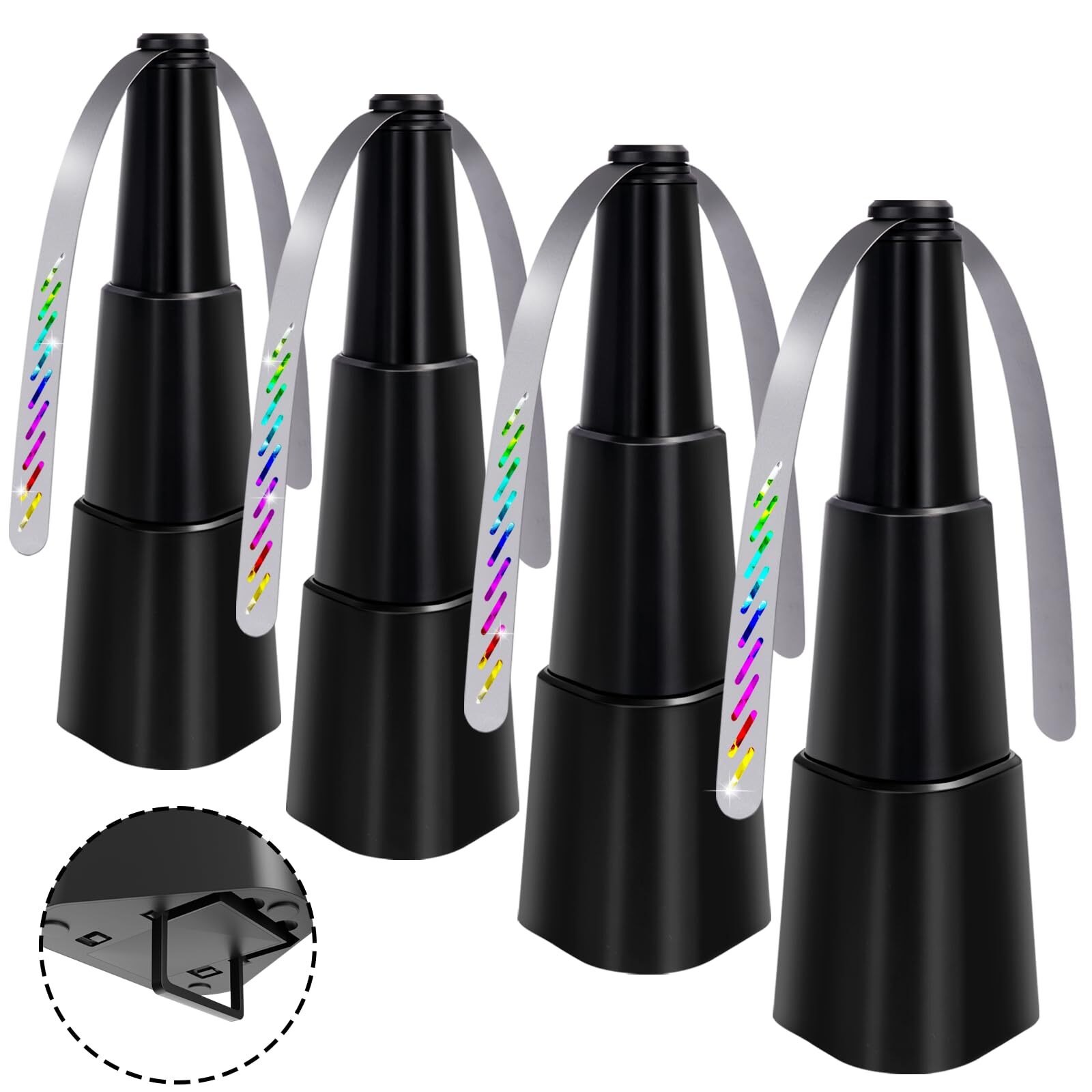 4 Pack Fly Fan for TableFood Indoor OutsidePortable Outdoor Picnic FanBatteri...