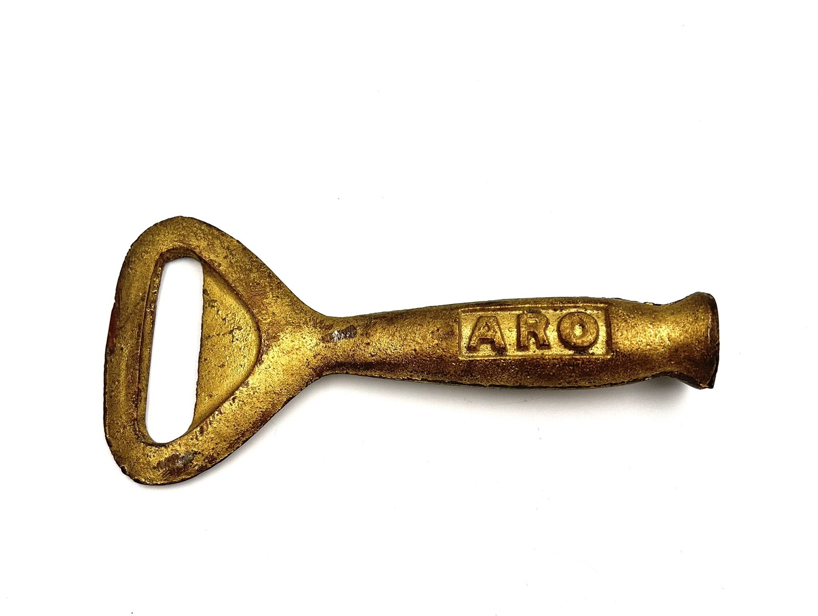 Vintage ARO Heavy Solid Brass Ice Breaker Bottle Opener Bar Key Tool Blade