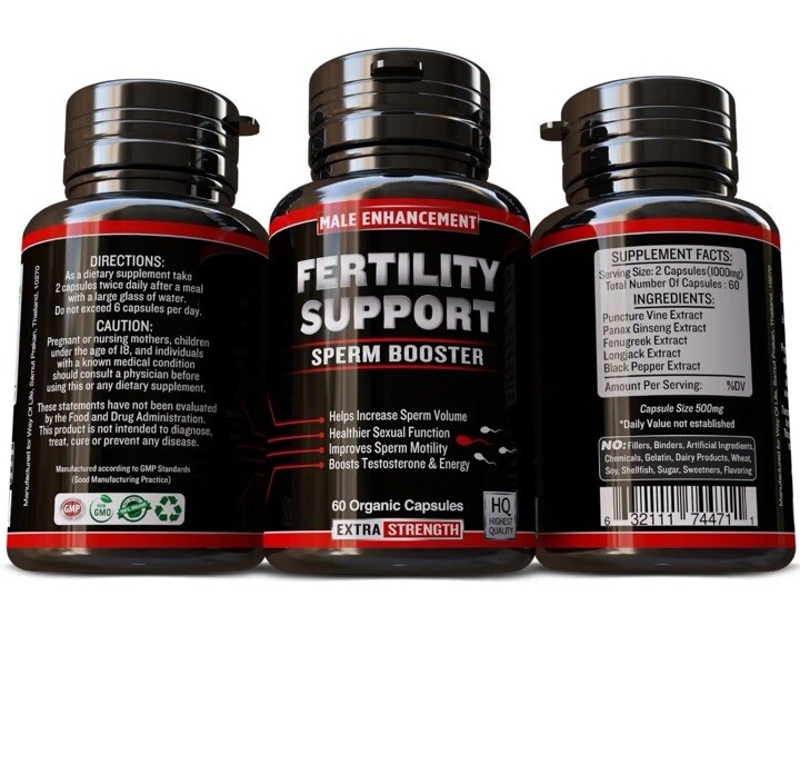 Male Fertility Enhancement Pills Semen Sperm Levels Reproduction Support Capsule