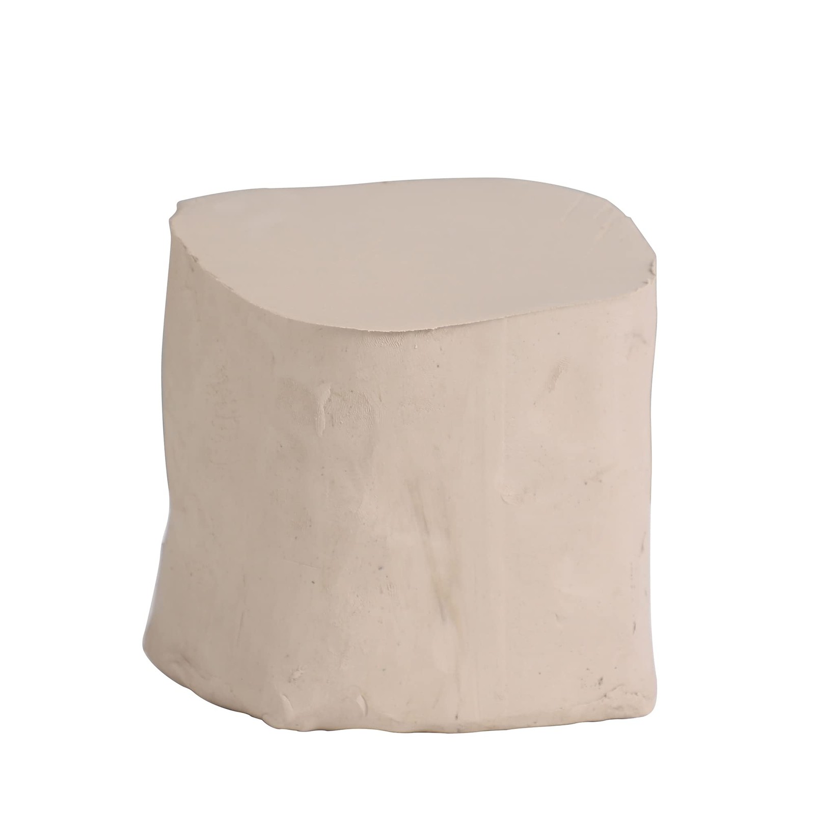 Deouss Mid High Fire White Stoneware Clay for Pottery;Mid 5 lb,