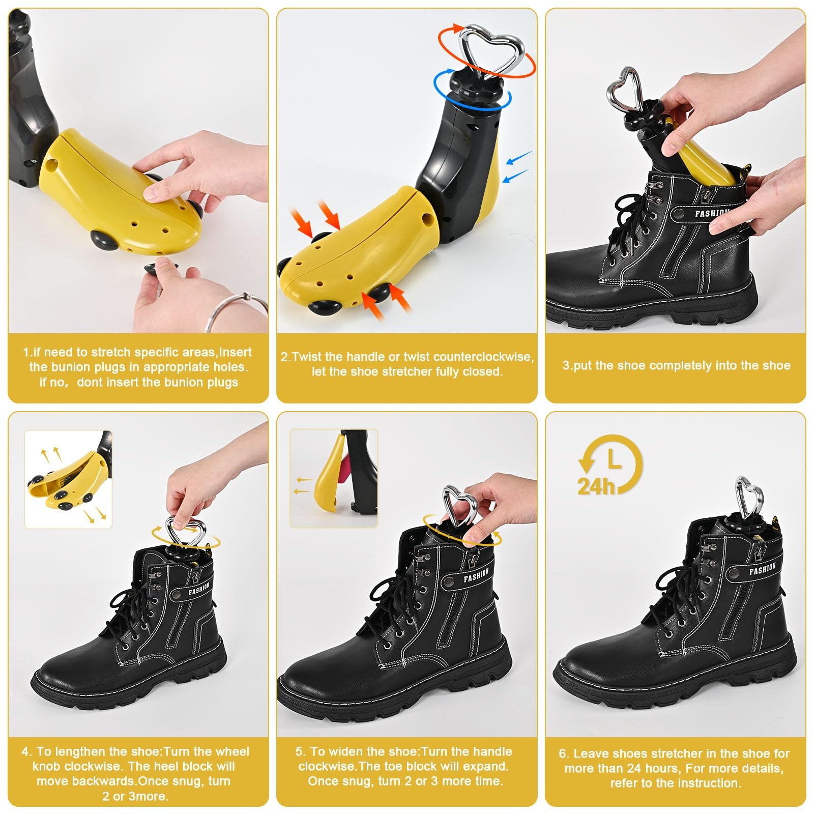 Shoe Stretcher Women Men Professional Boot Stretcher Adjustable Width Length ...