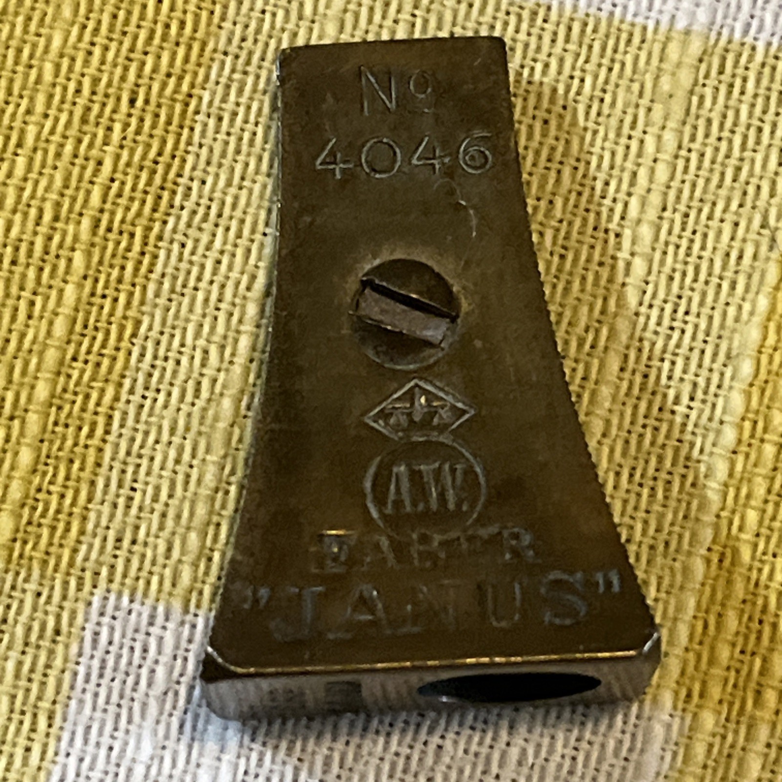 No 4046 Janus Bronze Pencil Sharpener
