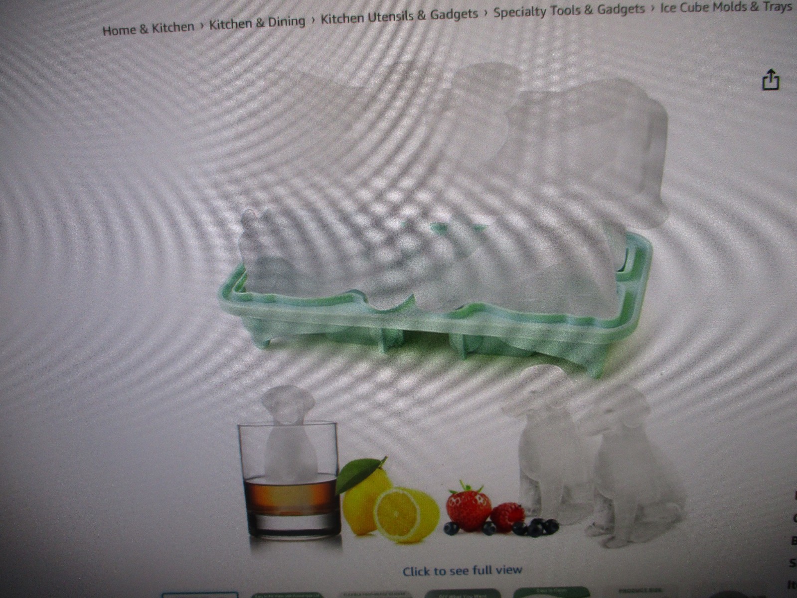 3D Labrador Dog Silicone Ice Cube Tray Bolds -2,Flexible,Dishwasher Safe,Unique!