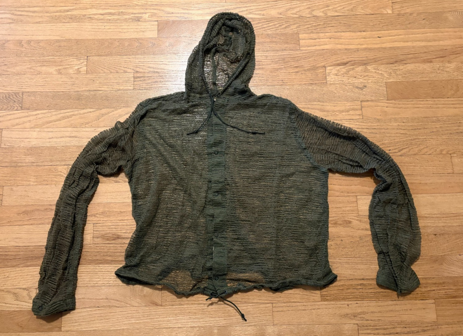 NEW UNISSUED US ARMY INSECT REPELLENT NET MESH JACKET (LARGE)