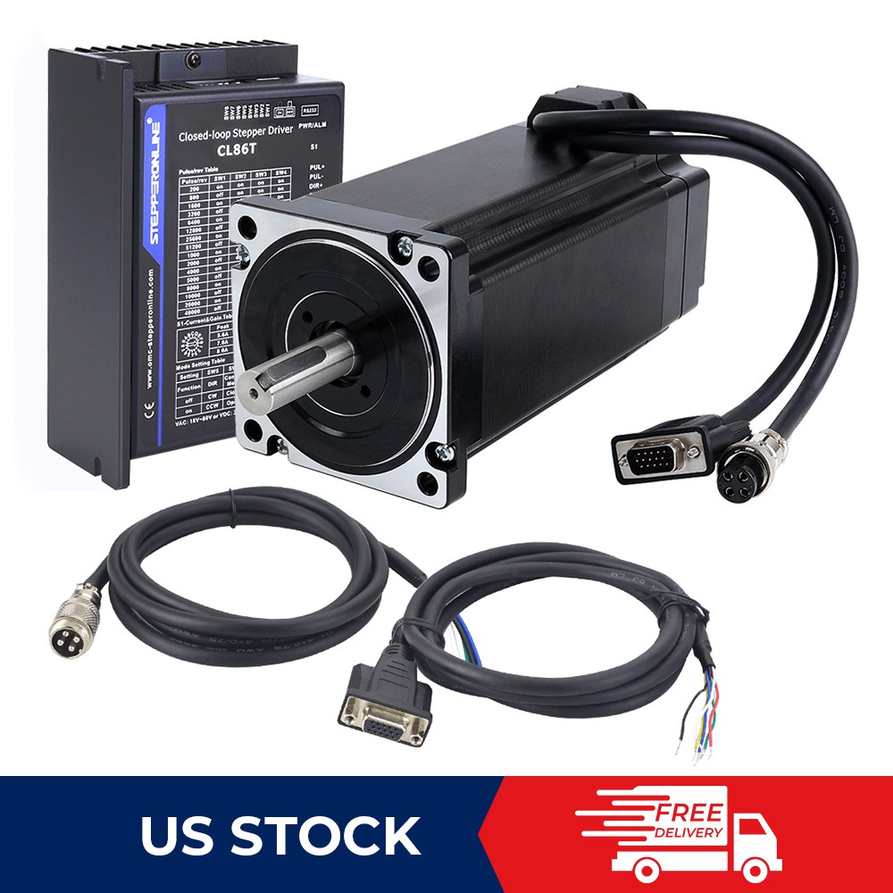 Nema23 Nema34 Hybrid Servo Motor 2Nm/3Nm/4Nm-12Nm Closed-Loop Stepper Driver Kit