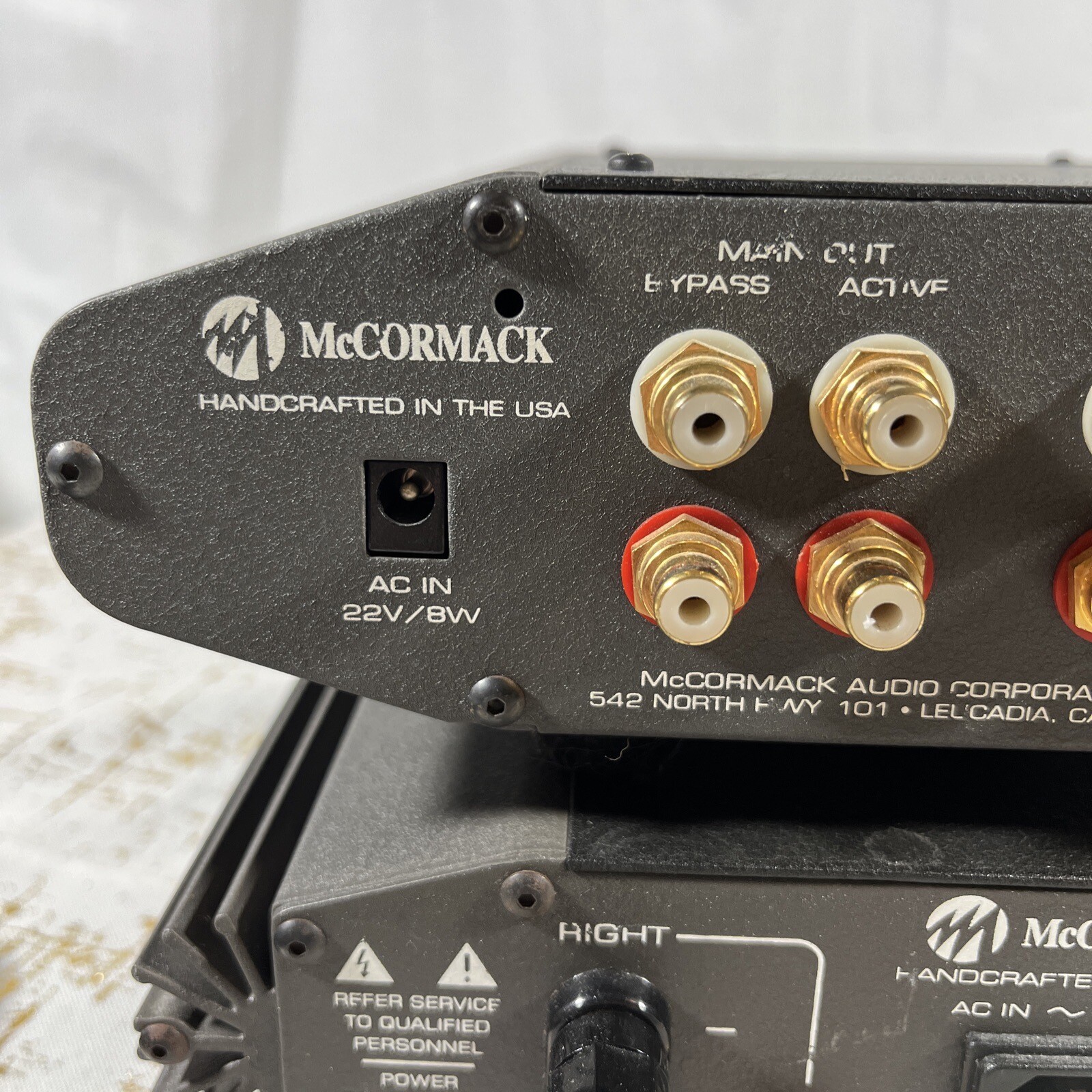 2 Pc Set McCormick Micro Line Drive Power Drive Amp Preamp Rare Audiophile VTG