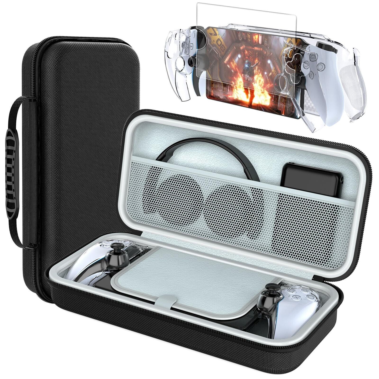 HEYSTOP Carrying Case for PlayStation Portal Remote Player Screen Protector 💯