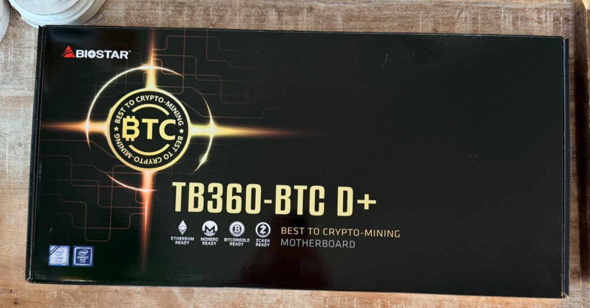 Biostar TB360-BTC D+ LGA1151 8x PCIe Crypto Mining Motherboard DDR4 NEW