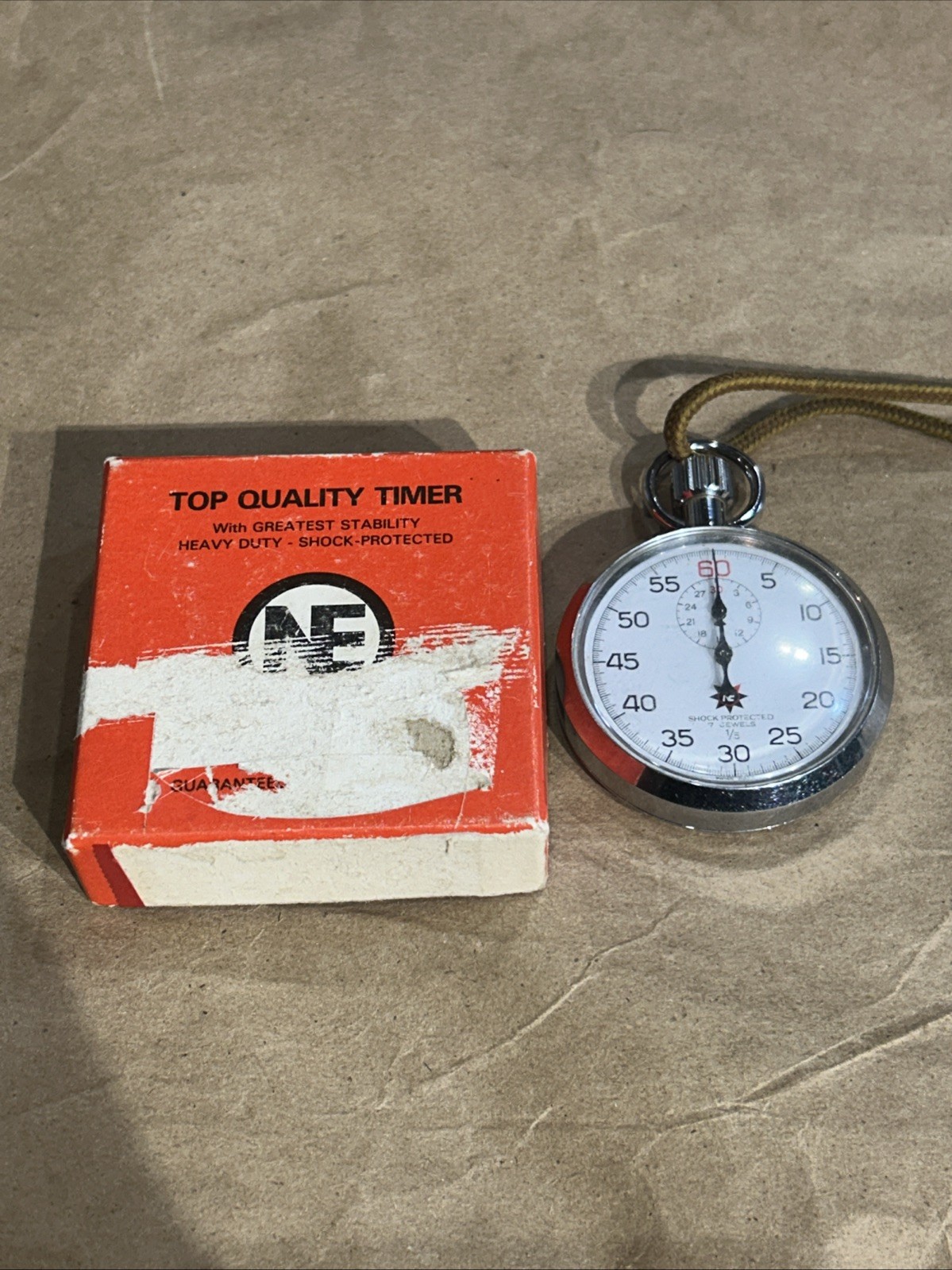 Vintage Swiss Made NE Northeast Instrument Co. Mechanical  Stopwatch Parts Only