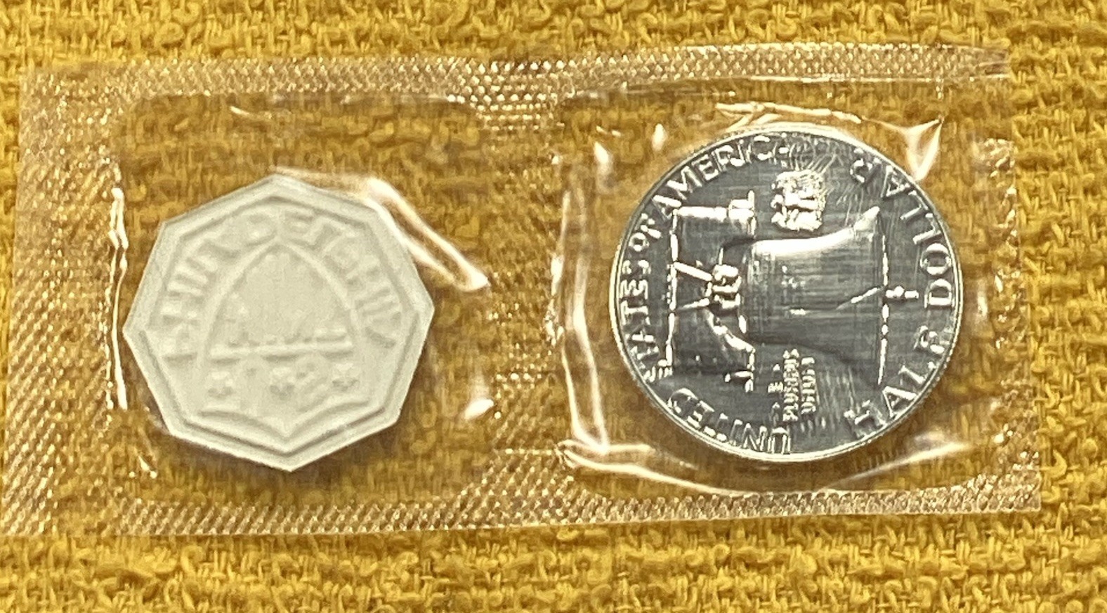 1959 Proof Franklin Half Dollar 50c. OriginalUS Mint Cello. FREE SHIPPING.