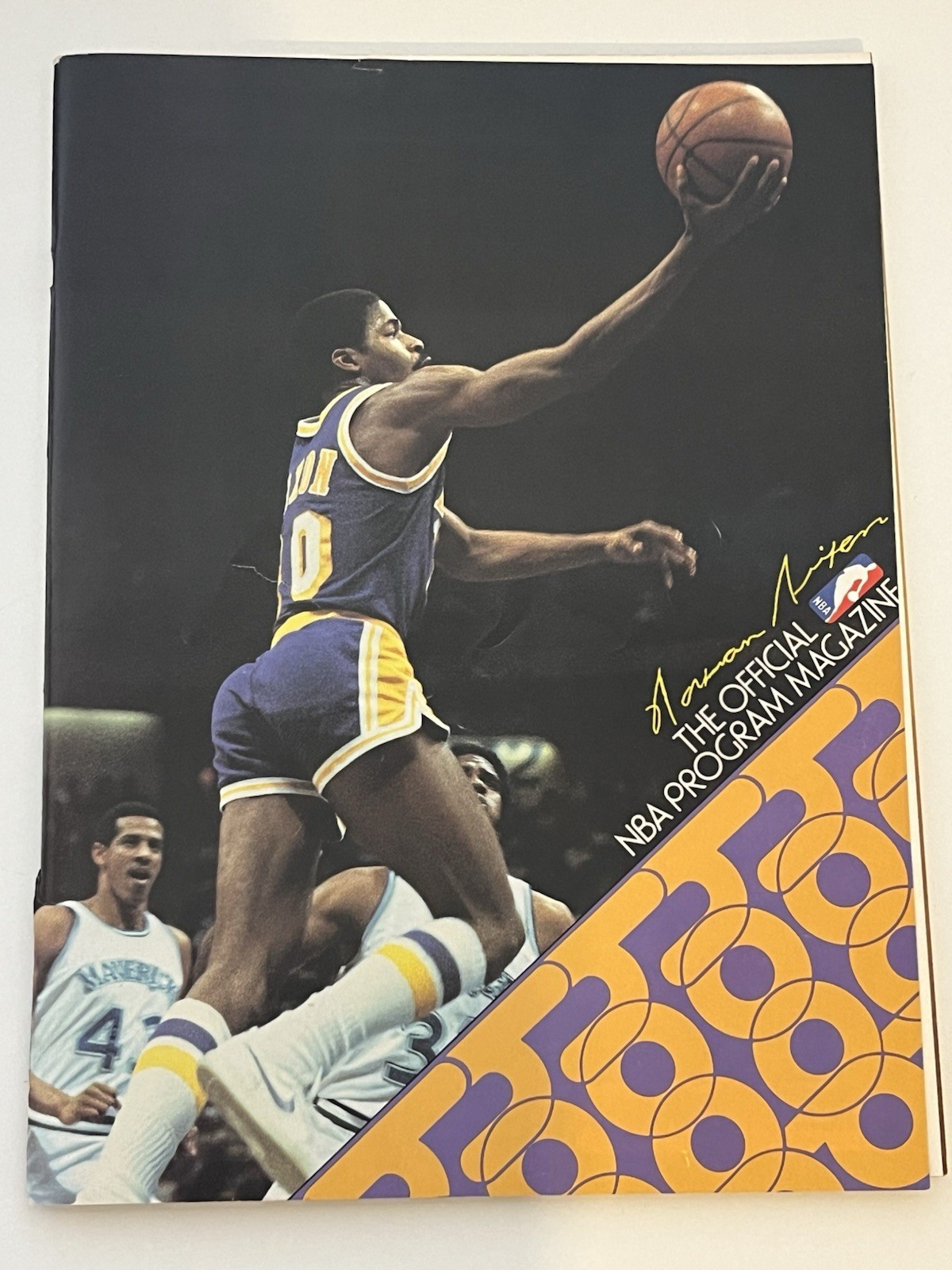 Los Angeles Lakers Norm Nixon Program Hoop Magazine 1983