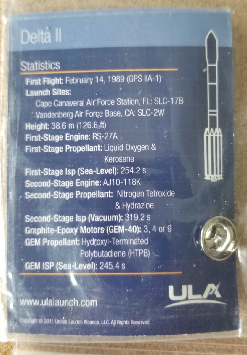 Launch Services Program NASS 4 Pin & 2 Rocket Pins