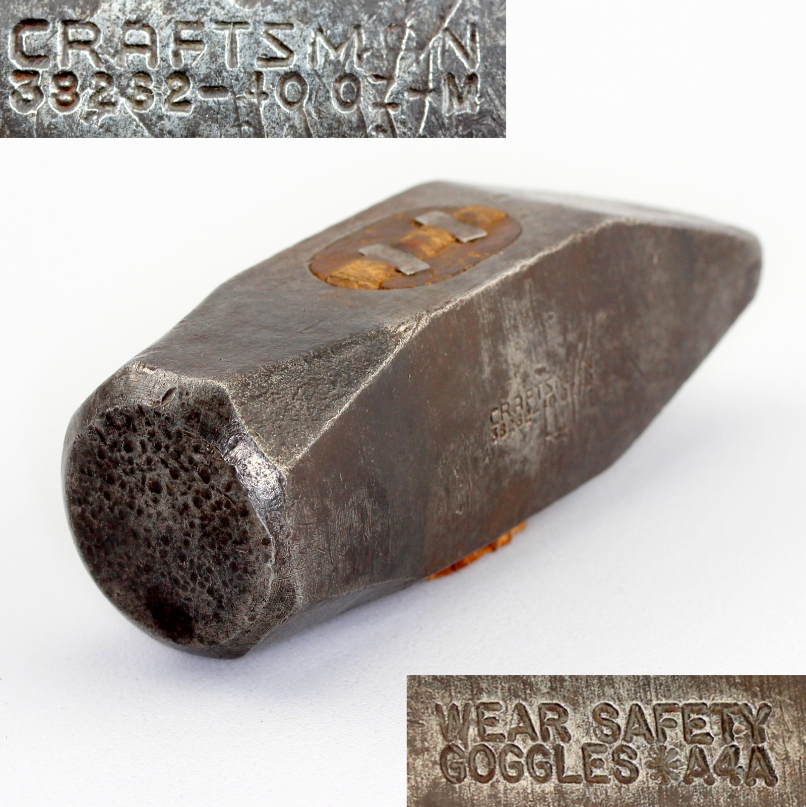 VTG Blacksmith Craftsman 38262-40 oz.-M Cross Peen Hammer Head Only, Solid Steel