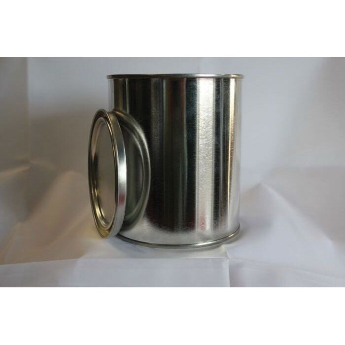 Empty Quart Paint Cans with Lids (2 Pack); Unlined Metal Paint Cans Value Pack