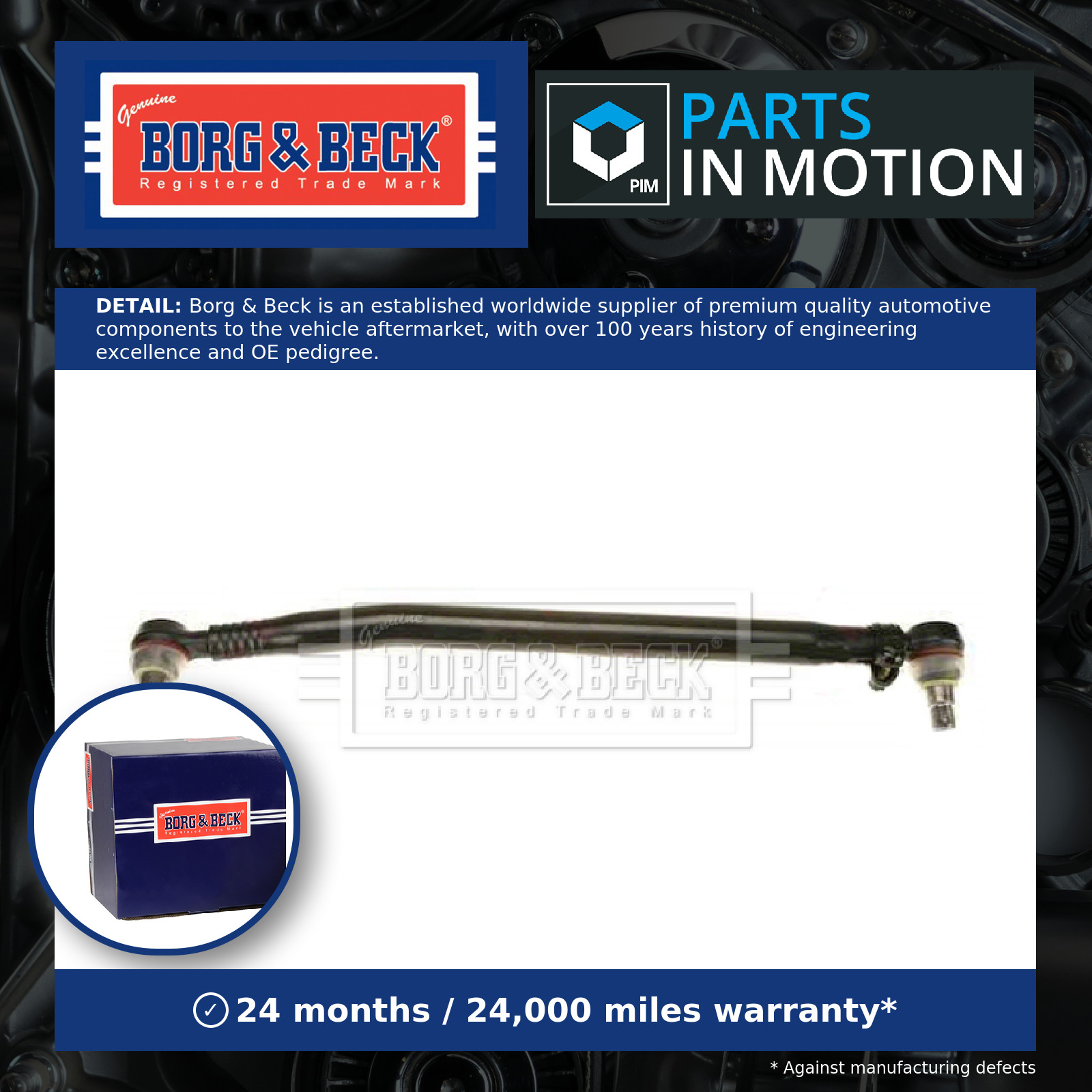 CV Centre Rod Assembly BTR32805 Borg & Beck 1363858 1448062 1602820 Quality New