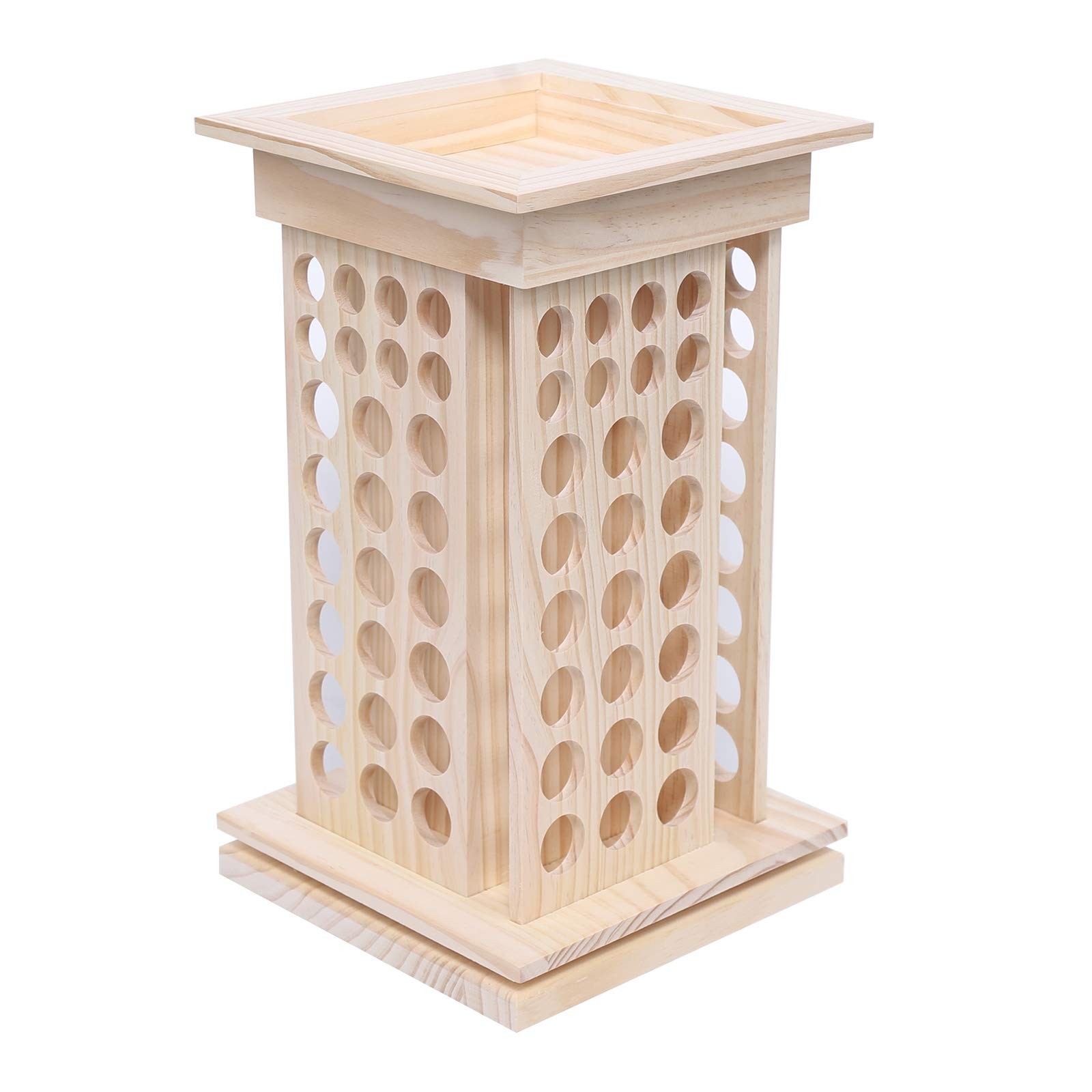 Wooden Essential Oil Box Rotate Perfume Display Storage Rack Organizer 104Bottle