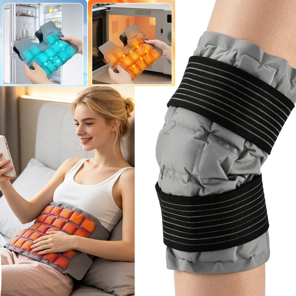 Ice Pack for Knee Pain Relief, Reusable Gel Ice Wrap for Injuries, Swelling Knee