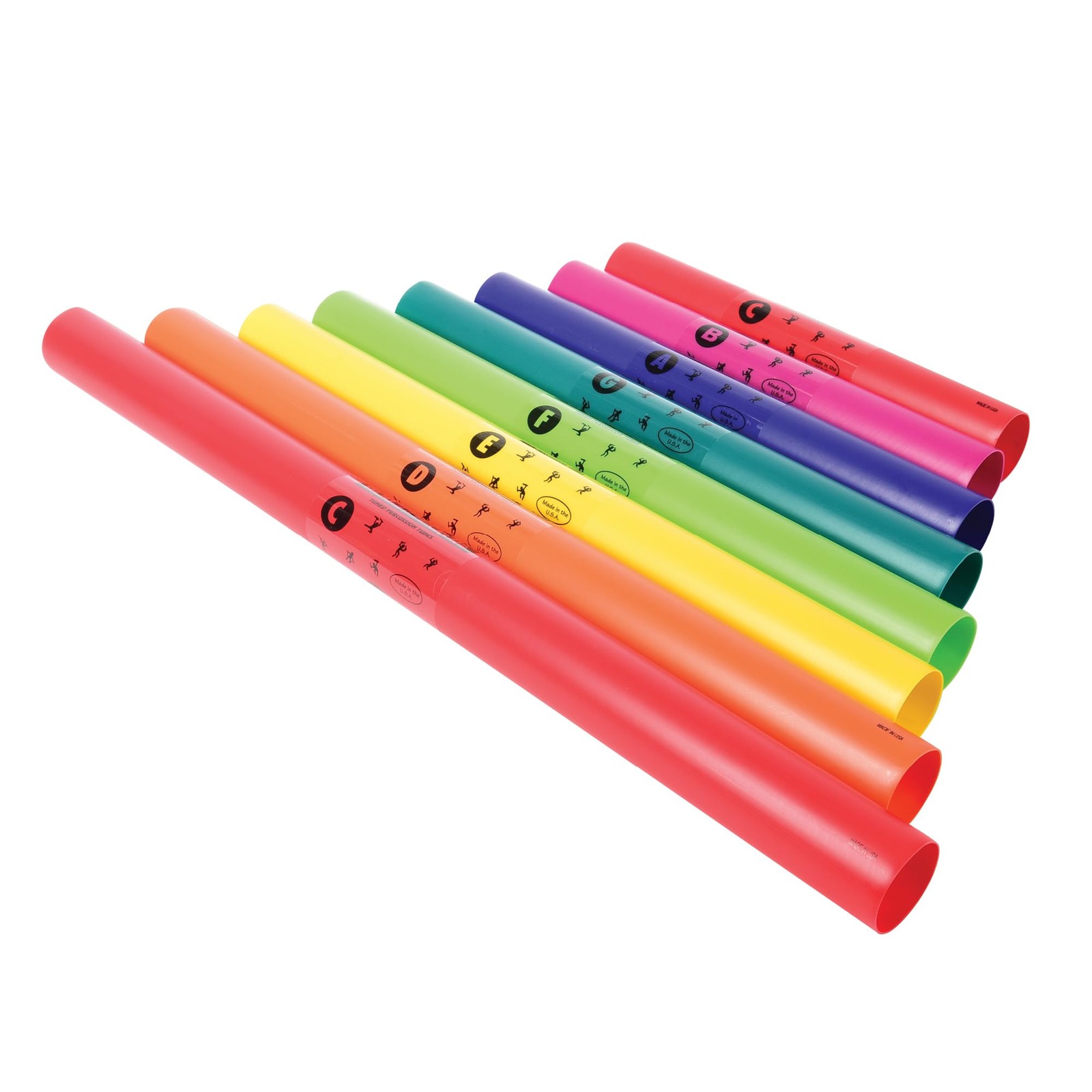 Constructive Playthings Boomwhackers Music Tubes, C to C Scale Musical Sound Tub